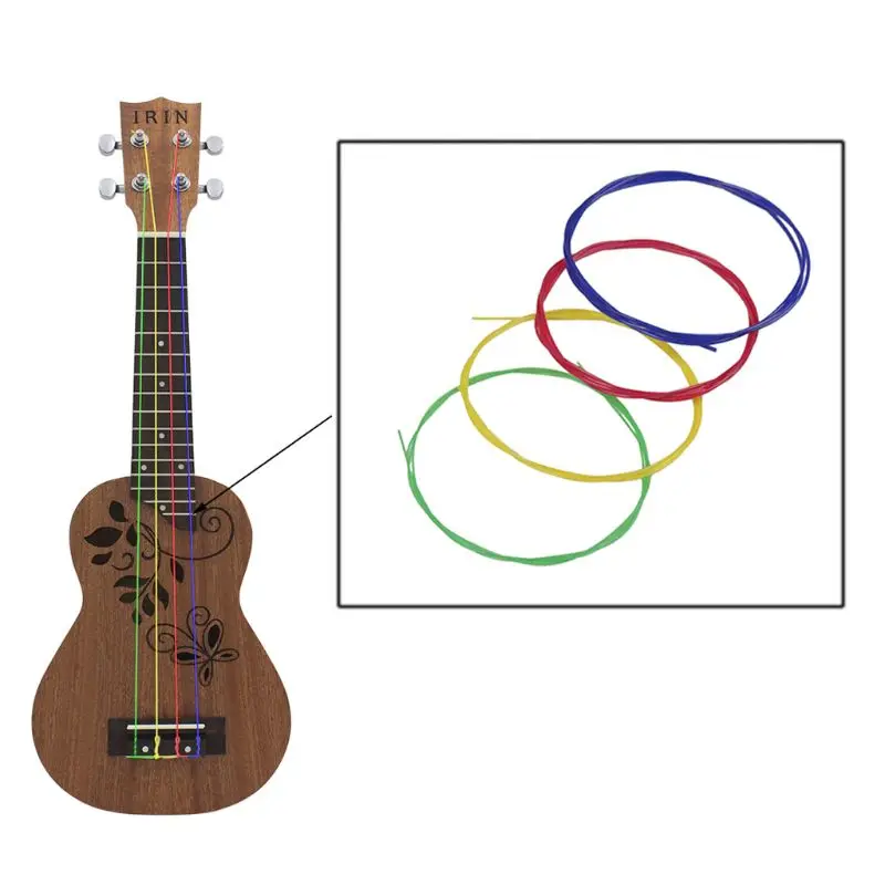 IRIN U104 Colorful Nylon Ukulele Strings 4pcs/set Replacement Part For 21 23 26 Inch Stringed Instrument
IRIN U104 Colorful Nylon Ukulele Strings 4pcs/set Replacement Part For 21 23 26 Inch Stringed Instrument