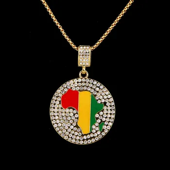 New Style Brand 2016 Fashion Hip Hop African Map Men Women Unisex Pendant Necklace Imitation Gold jewelry 70cm Long Chain
New Style Brand 2016 Fashion Hip Hop African Map Men Women Unisex Pendant Necklace Imitation Gold jewelry 70cm Long Chain
