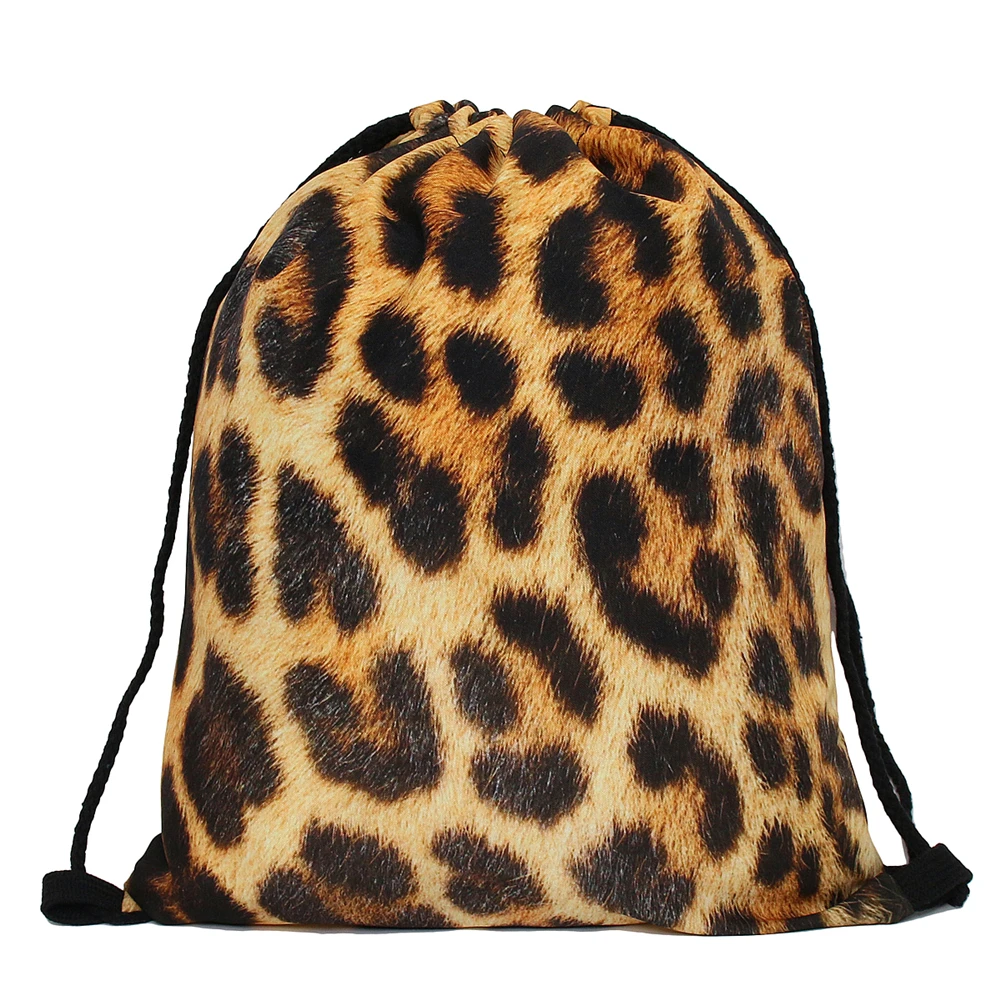 Deanfun 3D Printing Chinchillas Galaxy Pattern High Quality Drawstring Bag S88