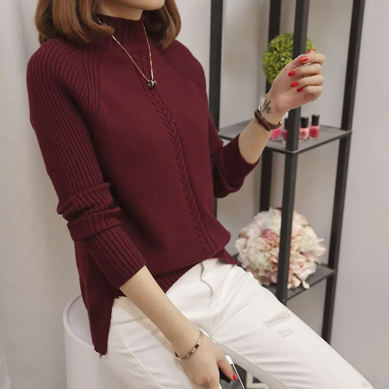2019 Autumn Women Knitted High Neck Sweater Casual Soft Jumper Fashion Slim Femme Elasticity Pullovers
2019 Autumn Women Knitted High Neck Sweater Casual Soft Jumper Fashion Slim Femme Elasticity Pullovers