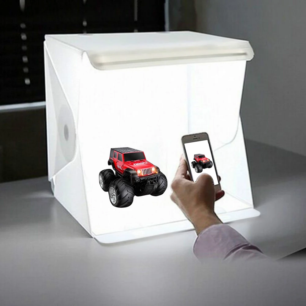 Portable Folding 23cm Mini Light box Photography LED Light Room Photo Studio Light Tent Soft Box Backdrops for Iphone
Portable Folding 23cm Mini Light box Photography LED Light Room Photo Studio Light Tent Soft Box Backdrops for Iphone