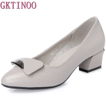 GKTINOO 2020 Women Pumps Square High Heels Genuine Leather Pointed Toe Spring and Autumn Elegant Shallow Ladies Shoes Size 34-43
GKTINOO 2020 Women Pumps Square High Heels Genuine Leather Pointed Toe Spring and Autumn Elegant Shallow Ladies Shoes Size 34-43