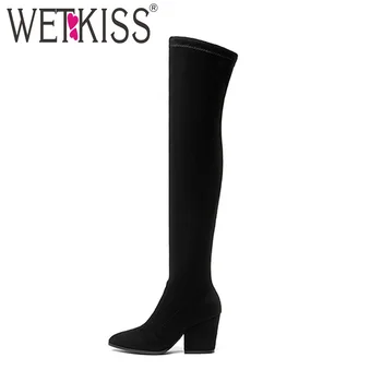 WETKISS Latest Fashion Stretch Over Knee Boot Women Pointy toe Thick High Heels Shoes Winter Sexy Lady Thigh High Boot Big Size
WETKISS Latest Fashion Stretch Over Knee Boot Women Pointy toe Thick High Heels Shoes Winter Sexy Lady Thigh High Boot Big Size