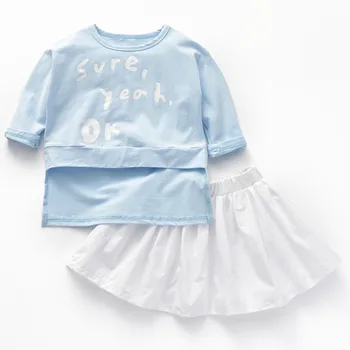 clothing baby girls Sets Casual Cotton Letters Irregular T-shirt+White Skirts 2pcs Set Children Kids dress Clothes
clothing baby girls Sets Casual Cotton Letters Irregular T-shirt+White Skirts 2pcs Set Children Kids dress Clothes