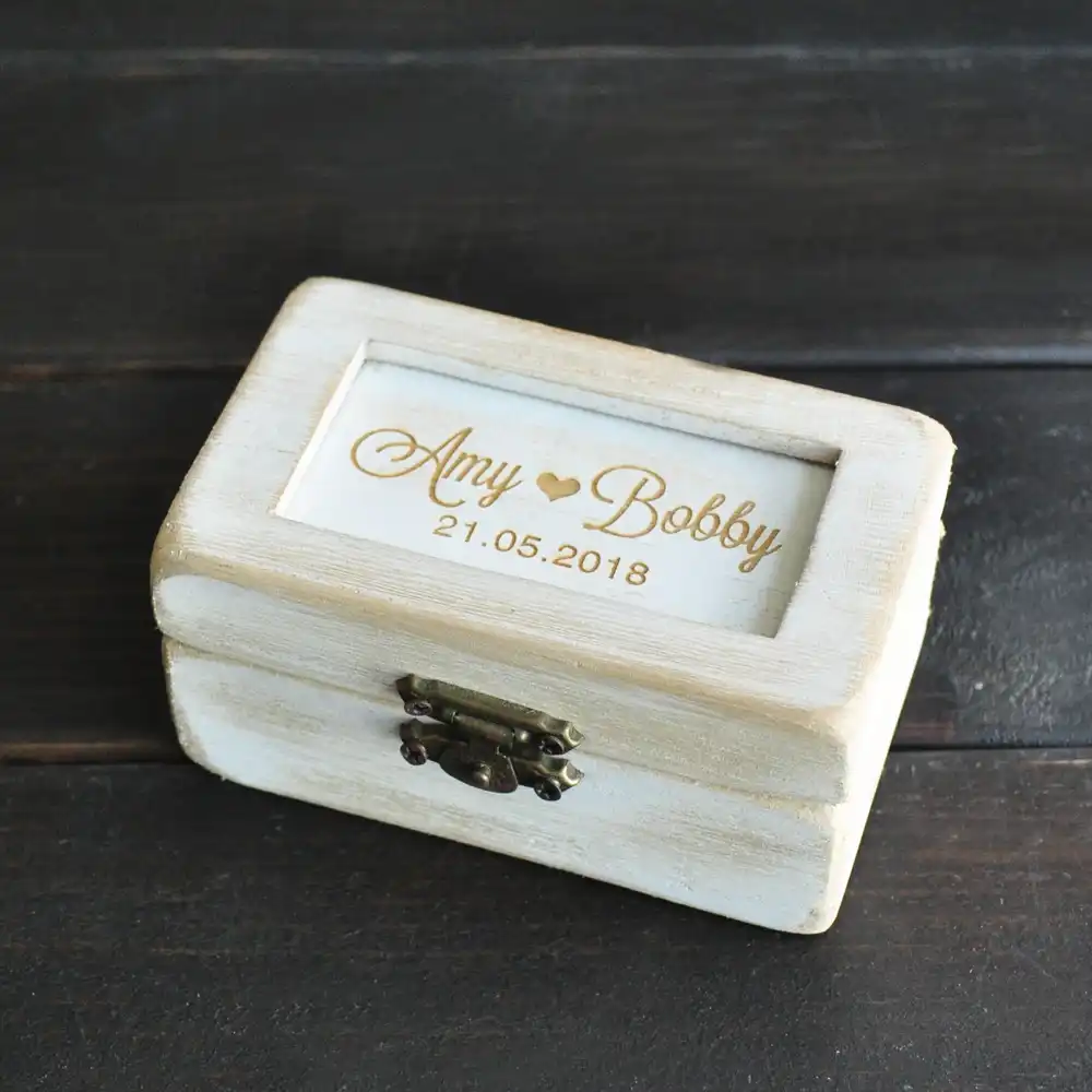 ring bearer pillow wedding ring holder bridesmaid gift box