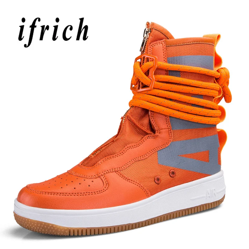 Big Size Men Casual Shoes Orange Black Fashion Male Canvas Boots Designer Men Combat Boots Spring Autumn High Quality Mens Boots
Big Size Men Casual Shoes Orange Black Fashion Male Canvas Boots Designer Men Combat Boots Spring Autumn High Quality Mens Boots