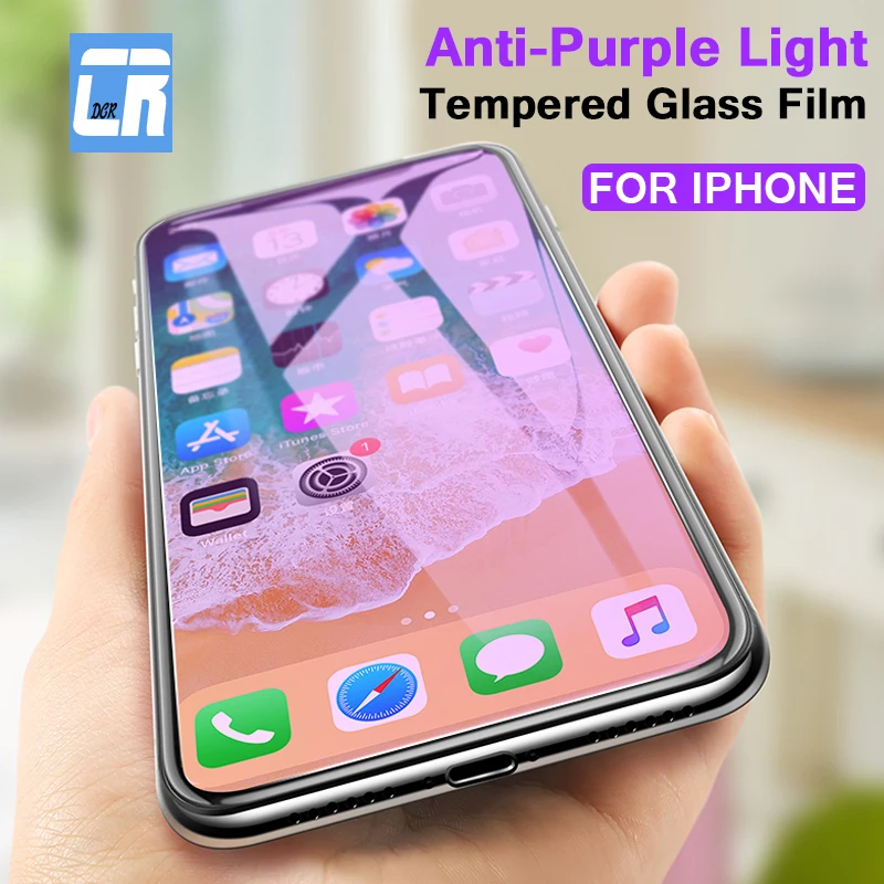 9H Anti Purple Light Tempered Glass On The for Apple iPhone X XR XS Max Screen Protector for iPhone 6S 7 8 Plus Protective Film
9H Anti Purple Light Tempered Glass On The for Apple iPhone X XR XS Max Screen Protector for iPhone 6S 7 8 Plus Protective Film