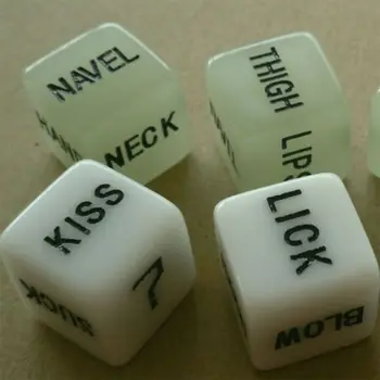 1 pairs Adult Dice Game Glow In The Dark Luminous Lover Couple Party Funny Noctilucent Dice Games
1 pairs Adult Dice Game Glow In The Dark Luminous Lover Couple Party Funny Noctilucent Dice Games