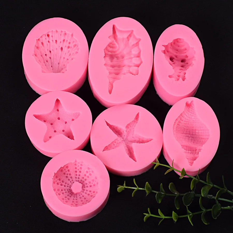 Sea Shell Conch Cake Silicone Molds HTBnBd