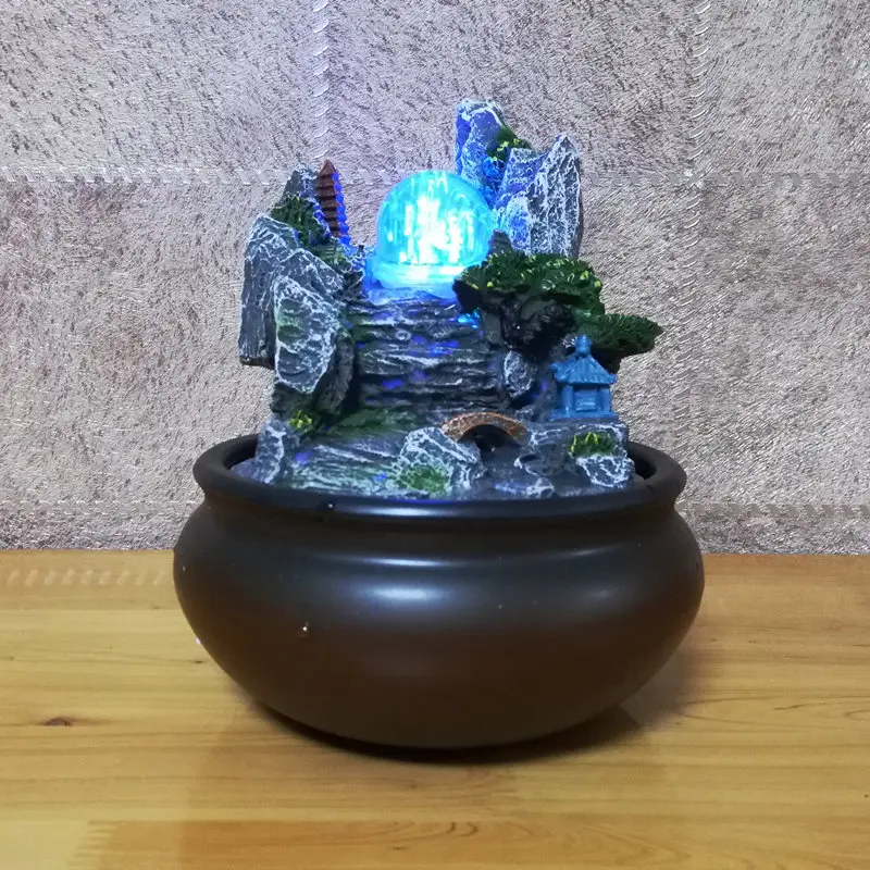 European Rockery Water Fountain Desktop Fengshui Ornaments No. 6660 Artificial Indoor Air Humidifier Home Decoration
European Rockery Water Fountain Desktop Fengshui Ornaments No. 6660 Artificial Indoor Air Humidifier Home Decoration
