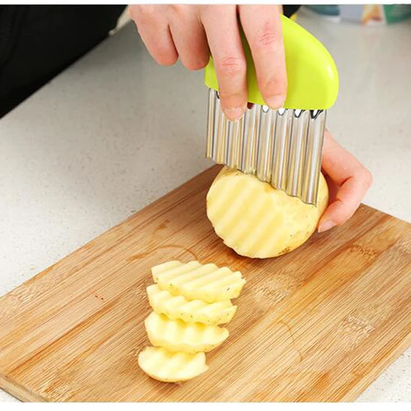 Stainless Steel Potato Chips Making Peeler Cutter Vegetable Kitchen Knives Fruit Tool Knife Accessories Multifunction
Stainless Steel Potato Chips Making Peeler Cutter Vegetable Kitchen Knives Fruit Tool Knife Accessories Multifunction