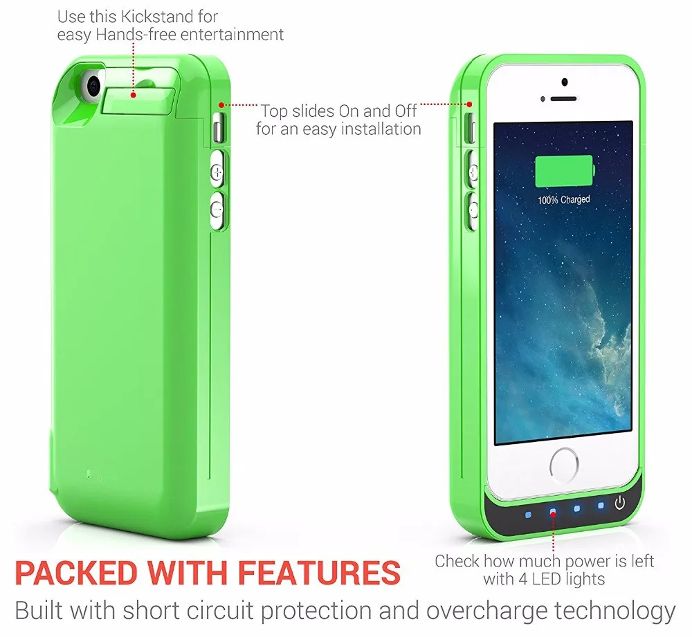 2018 New for Gagaking Wireless 4200mAh Back Clip Battery Charger Case Power Bank For iPhone 5/5S/5C/SE Phone (1pc)
2018 New for Gagaking Wireless 4200mAh Back Clip Battery Charger Case Power Bank For iPhone 5/5S/5C/SE Phone (1pc)