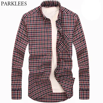 Flannel Small Plaid Shirt Men 2019 Brand Long Sleeve Button Down Dress Check Shirts With Pocket Casual Slim Fit Work Camisa 4XL
Flannel Small Plaid Shirt Men 2019 Brand Long Sleeve Button Down Dress Check Shirts With Pocket Casual Slim Fit Work Camisa 4XL