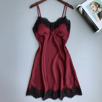 Satin Silk Nightwear Women Nightgowns Lace Sexy Sleepwear Sleeping Dress Nightdress Summer Pijamas Night Dress
Satin Silk Nightwear Women Nightgowns Lace Sexy Sleepwear Sleeping Dress Nightdress Summer Pijamas Night Dress