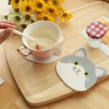 Silicone Cat Placemats Coffee Cup Bar Mug Insulation Mat Pads Dining Table Coaster Mats Kitchen Coasters Table Decoration