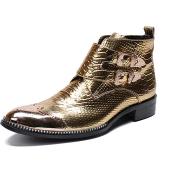 Gold dragon pattern customized double buckle shoes brogue bordered luxury wedding dress men Shoes
Gold dragon pattern customized double buckle shoes brogue bordered luxury wedding dress men Shoes