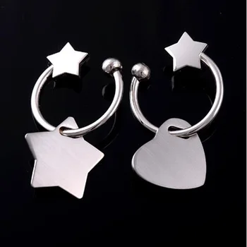 Wholesale 500pcs Metal Keychain Creative Star Heart Personlized Logo Car key buckle Ring Lady's Bag Pendant- Free Shipping
Wholesale 500pcs Metal Keychain Creative Star Heart Personlized Logo Car key buckle Ring Lady's Bag Pendant- Free Shipping