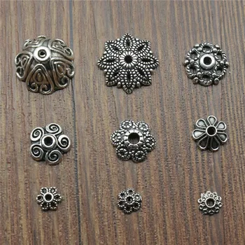 50pcs/lot Bead Caps Charms Pendant Antique Silver Color Bead Caps Charm Pendants Jewelry Accessories DIY Receptacle Charms
50pcs/lot Bead Caps Charms Pendant Antique Silver Color Bead Caps Charm Pendants Jewelry Accessories DIY Receptacle Charms