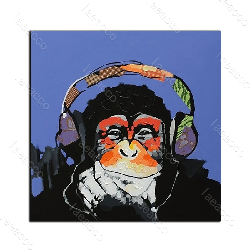 Laeacco Abstract Watercolor DJ Monkey Canvas Painting Wall Art Picture Animal Posters and Prints Home Decor Room Decoration
Laeacco Abstract Watercolor DJ Monkey Canvas Painting Wall Art Picture Animal Posters and Prints Home Decor Room Decoration