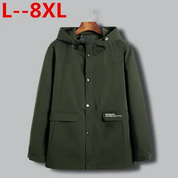 Plus Size 6XL 7XL 8XL New Spring Autumn Bomber Jacket Men Casual Solid Windbreaker Zipper Thin Hooded Coat Outwear Male Jacket
Plus Size 6XL 7XL 8XL New Spring Autumn Bomber Jacket Men Casual Solid Windbreaker Zipper Thin Hooded Coat Outwear Male Jacket