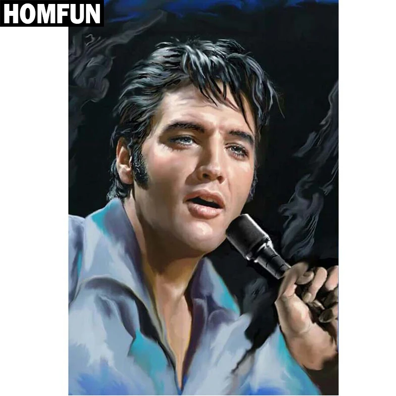 HOMFUN 5D DIY Diamond Painting "Elvis Presley" Full Drill Resin Diamond Embroidery Cross Stitch Home Decor
HOMFUN 5D DIY Diamond Painting "Elvis Presley" Full Drill Resin Diamond Embroidery Cross Stitch Home Decor