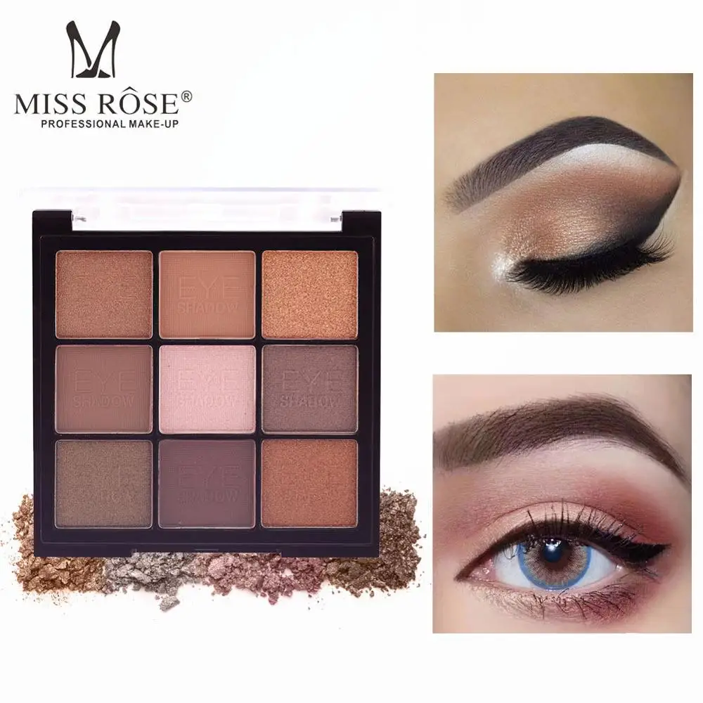 MISS ROSE Matte Eyeshadow Palette 9Colors Glitter Nude Eye Shadow Base Makeup Cosmetic Nake Professional Shadows Palettes LQ
MISS ROSE Matte Eyeshadow Palette 9Colors Glitter Nude Eye Shadow Base Makeup Cosmetic Nake Professional Shadows Palettes LQ