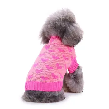 Pet Winter Woolen Sweater Dog Clothes Love Heart Knitwear Puppy Clothing Warm Soft High Collar Coat Pet Puppy
Pet Winter Woolen Sweater Dog Clothes Love Heart Knitwear Puppy Clothing Warm Soft High Collar Coat Pet Puppy