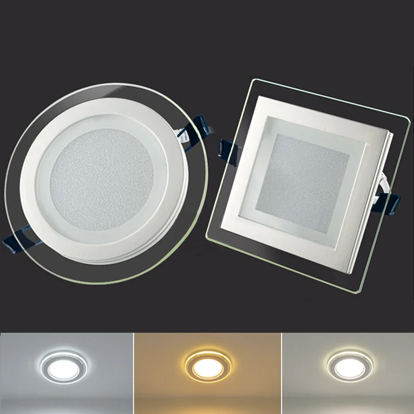 Super bright LED Downlight color temperature variable optical glass panel embedded lamp installation. 6W 12W 18W AC110-265v
Super bright LED Downlight color temperature variable optical glass panel embedded lamp installation. 6W 12W 18W AC110-265v
