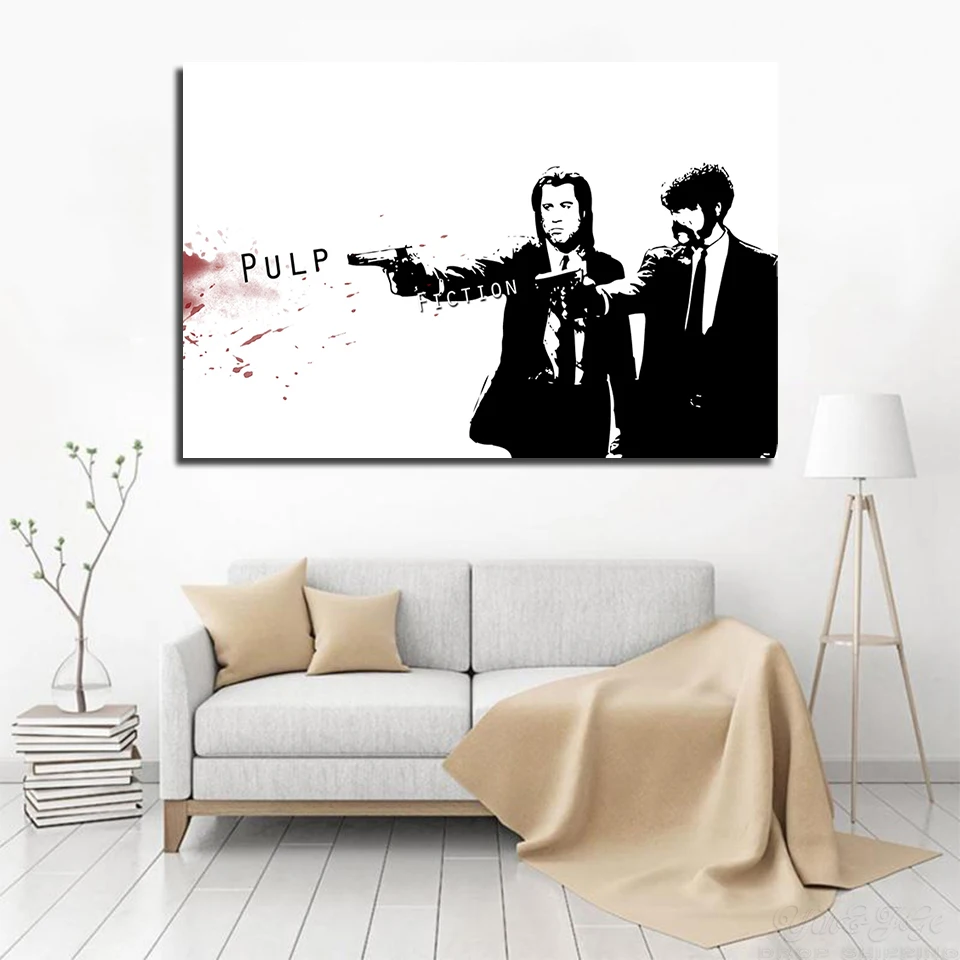 Black And White Poster Movie Picture 1 Pieces Pulp Fiction Canvas Painting HD Prints Cuadros Decor Living Room Pop Frame Artwork
Black And White Poster Movie Picture 1 Pieces Pulp Fiction Canvas Painting HD Prints Cuadros Decor Living Room Pop Frame Artwork