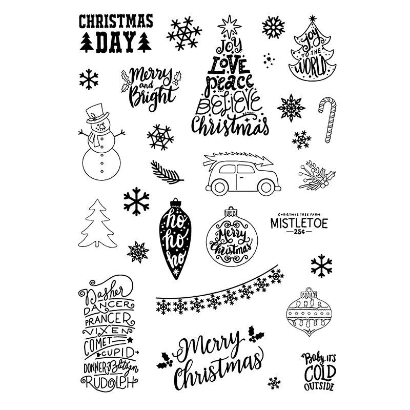 AZSG Christmas Days Transparent Clear Stamp For DIY Scrapbooking Decorative Card Making Craft Fun Decoration Supplies
AZSG Christmas Days Transparent Clear Stamp For DIY Scrapbooking Decorative Card Making Craft Fun Decoration Supplies