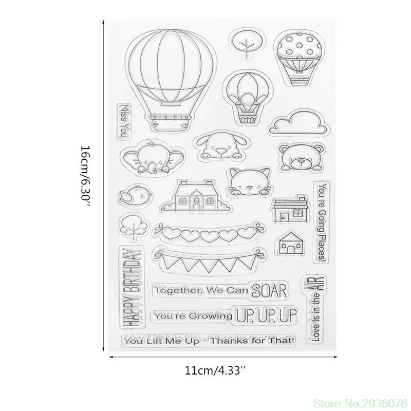 2019 New Balloon Silicone Clear Stamp Transparent Seals DIY Scrapbooking Album Art Craft Decor
2019 New Balloon Silicone Clear Stamp Transparent Seals DIY Scrapbooking Album Art Craft Decor