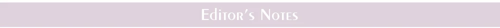Editor's notes