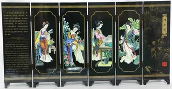 Small lacquer screen furnishing Beauty diagram articles craft gift with Chinese characteristics
Small lacquer screen furnishing Beauty diagram articles craft gift with Chinese characteristics