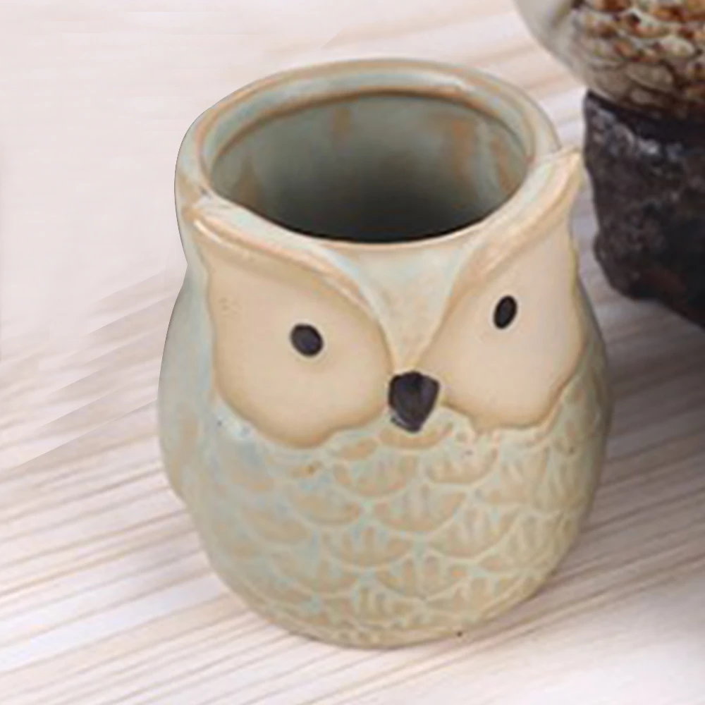 Mini Ceramic Owl Succulent Plant Container Pot Flower Planter Home-Decor Gift Succulent Plant Green Flowerpot 6.5 * 5.8 cm
Mini Ceramic Owl Succulent Plant Container Pot Flower Planter Home-Decor Gift Succulent Plant Green Flowerpot 6.5 * 5.8 cm