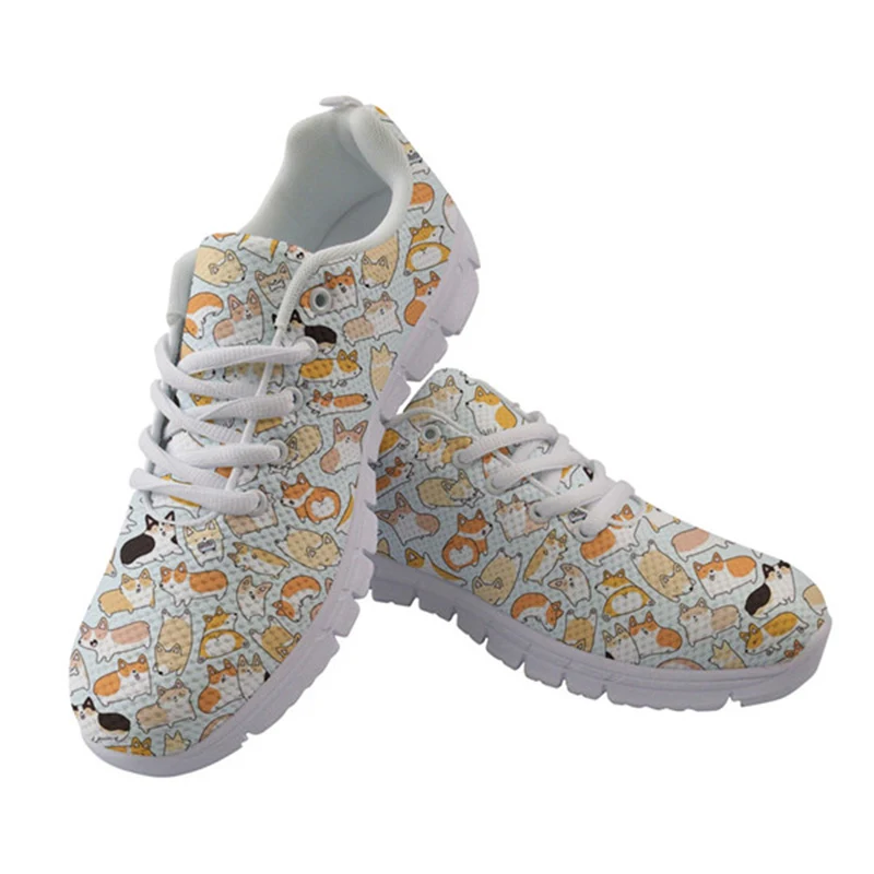THIKIN Women Comfortable Custom Walking Shoes Comfortable Cartoon Corgi Dog Print Walking Shoes Lace-up Cartoon Nurse Shoes
THIKIN Women Comfortable Custom Walking Shoes Comfortable Cartoon Corgi Dog Print Walking Shoes Lace-up Cartoon Nurse Shoes
