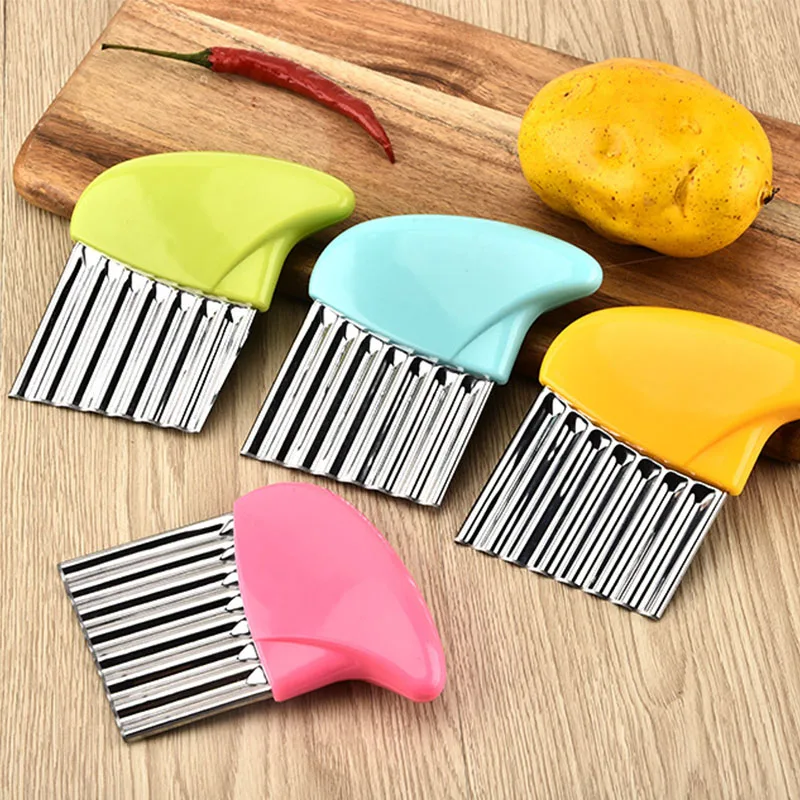 Stainless Steel Potato Chips Making Peeler Cutter Vegetable Kitchen Knives Fruit Tool Knife Accessories Wavy Cutter
Stainless Steel Potato Chips Making Peeler Cutter Vegetable Kitchen Knives Fruit Tool Knife Accessories Wavy Cutter