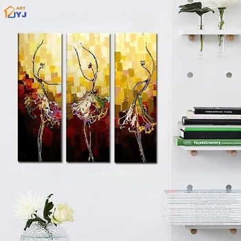 3 Panels Textured Ballet Picture Hand painted Modern Abstract Oil Painting on Canvas Wall Art Gift Home Decor No Framed JYJLV183
3 Panels Textured Ballet Picture Hand painted Modern Abstract Oil Painting on Canvas Wall Art Gift Home Decor No Framed JYJLV183