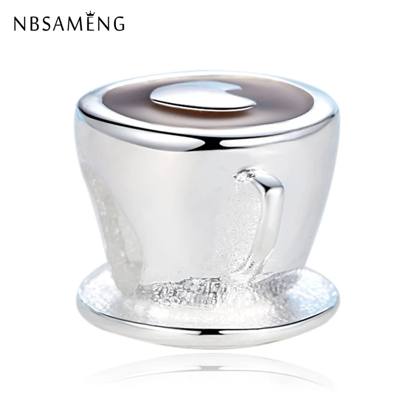 Original 1pc 100% 925 Sterling Silver Bead Charm European Love Heart Coffee Cup Enamel Fit Pandora Bracelets & Bangles
Original 1pc 100% 925 Sterling Silver Bead Charm European Love Heart Coffee Cup Enamel Fit Pandora Bracelets & Bangles