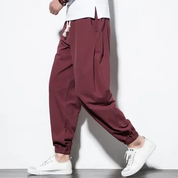 Plus Size 5XL Cotton Linen Harem Pants Mens Jogger Radish pants Male Solid color Casual Spring Summer Track Pants Trousers
Plus Size 5XL Cotton Linen Harem Pants Mens Jogger Radish pants Male Solid color Casual Spring Summer Track Pants Trousers