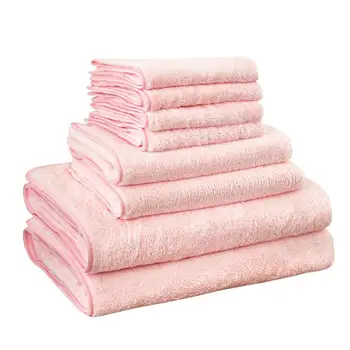 Adeeing 8pcs/set Plain Colour Water-absorbing Bathroom Towel Set Suit for Bath Beach Supplies
Adeeing 8pcs/set Plain Colour Water-absorbing Bathroom Towel Set Suit for Bath Beach Supplies