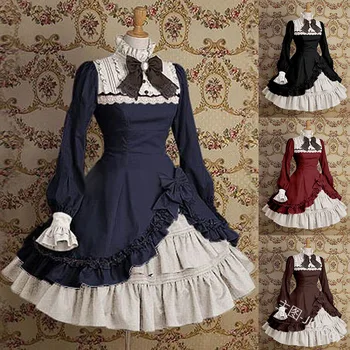 Free Real Shipping 2019 New Spring/summer Turtleneck Horn Sleeve Color Matching Bow Lolita Dress Jk0567 Speed Sell Tong
Free Real Shipping 2019 New Spring/summer Turtleneck Horn Sleeve Color Matching Bow Lolita Dress Jk0567 Speed Sell Tong