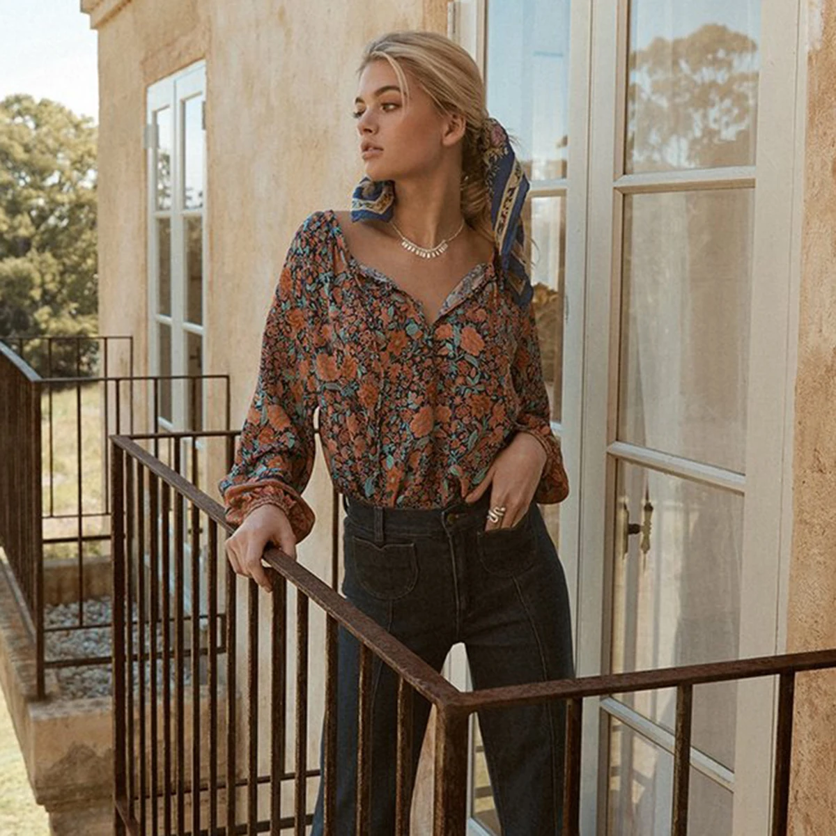 Jastie V-Neck Long Sleeve Autumn Shirt Top Boho Floral Print Shirts Blouse Casual Beach Hippie Women Shirt Tops Blouses 2019
Jastie V-Neck Long Sleeve Autumn Shirt Top Boho Floral Print Shirts Blouse Casual Beach Hippie Women Shirt Tops Blouses 2019