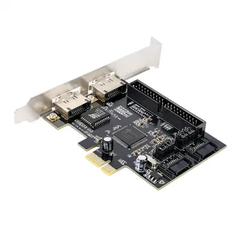 PCIe Raid Controller Expansion Card 2 x SATA Or 2 x eSATA 1 x IDE Internal PCI Express to SATA 2.0 and PATA Adapter Converter
PCIe Raid Controller Expansion Card 2 x SATA Or 2 x eSATA 1 x IDE Internal PCI Express to SATA 2.0 and PATA Adapter Converter