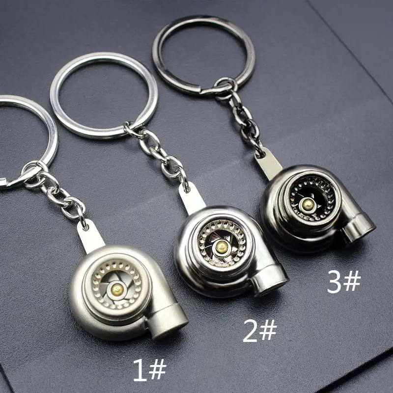 

Creative Turbocharger Keychains Auto Parts Model Gunmetal Keyring Turbo Toy key Holder Fashion Jewelry Driver's Best Gift