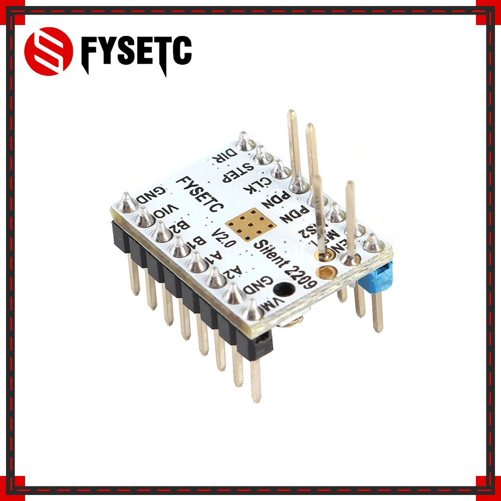 2pcs TMC2209 v2.1 Stepping Motor Driver Stepsticks Mute Driver 256 Microsteps Current 2.8A Peak 3d Printer Parts VS TMC2208
2pcs TMC2209 v2.1 Stepping Motor Driver Stepsticks Mute Driver 256 Microsteps Current 2.8A Peak 3d Printer Parts VS TMC2208