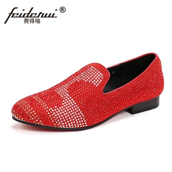 Plus Size Round Toe Slip on Man Rhineston Moccasin Loafers Cow Suede Leather Red Bottom Wedding Party Men's Casual Shoes SL70
Plus Size Round Toe Slip on Man Rhineston Moccasin Loafers Cow Suede Leather Red Bottom Wedding Party Men's Casual Shoes SL70
