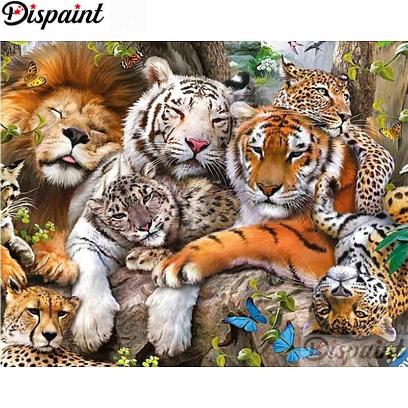 Dispaint Full Square/Round Drill 5D DIY Diamond Painting "Tiger lion" Embroidery Cross Stitch 3D Home Decor A11240
Dispaint Full Square/Round Drill 5D DIY Diamond Painting "Tiger lion" Embroidery Cross Stitch 3D Home Decor A11240