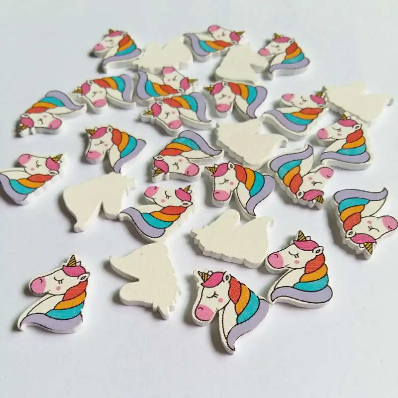 20/50Pcs/pack no Holes unicorn Wooden Buttons For Decorative Buttons For Clothes Accessories Handicraft
20/50Pcs/pack no Holes unicorn Wooden Buttons For Decorative Buttons For Clothes Accessories Handicraft