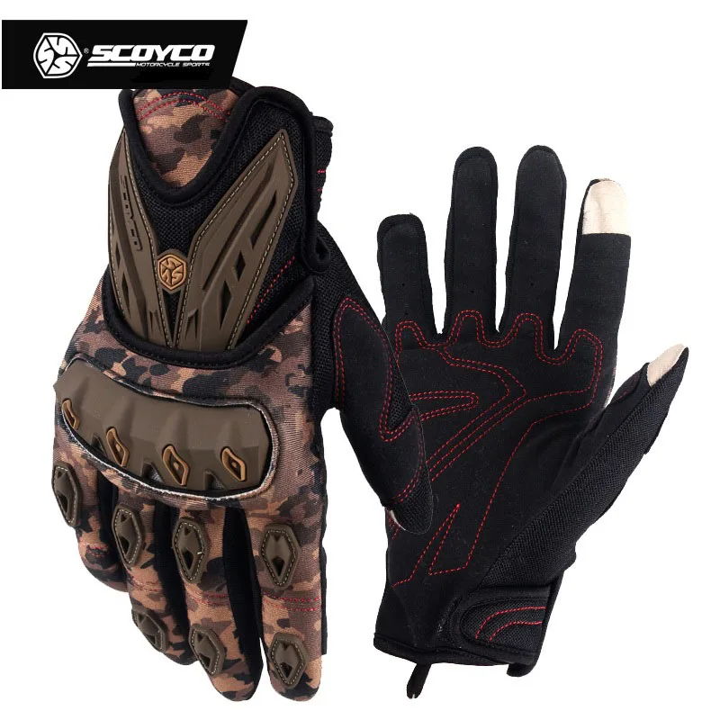 

2018 Summer New SCOYCO Motocross Race Motorcycle Gloves Knight Motorbike Riding Glove made of Laika MC10 have 4 kinds of color