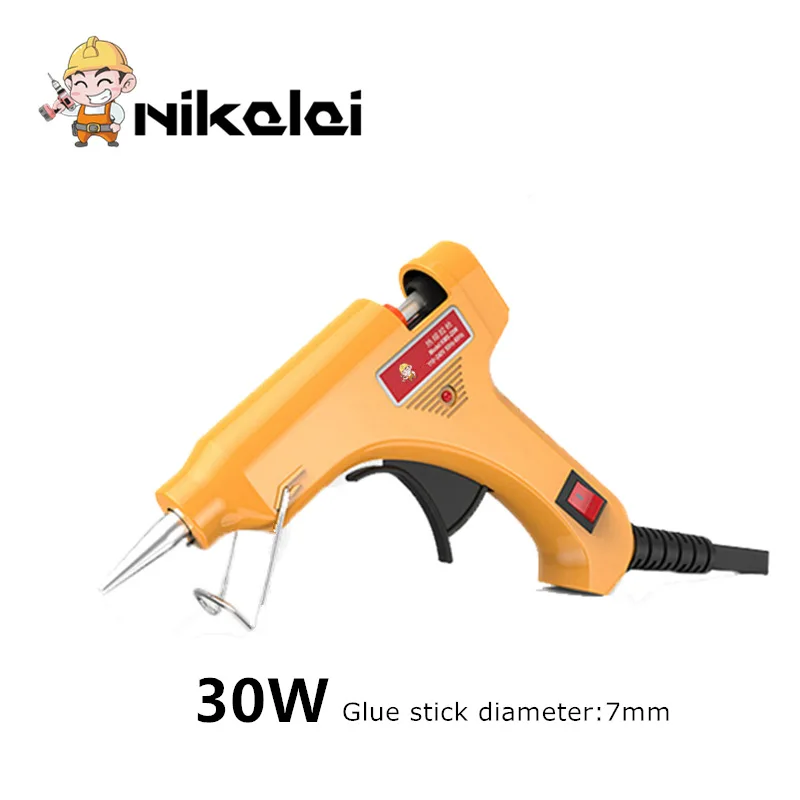 30W Hot Melt Glue Gun with 1pc 7mm*160mm Glue Stick Industrial Mini Guns Thermo Graft Repair Electric Heat Temperature Tool
30W Hot Melt Glue Gun with 1pc 7mm*160mm Glue Stick Industrial Mini Guns Thermo Graft Repair Electric Heat Temperature Tool